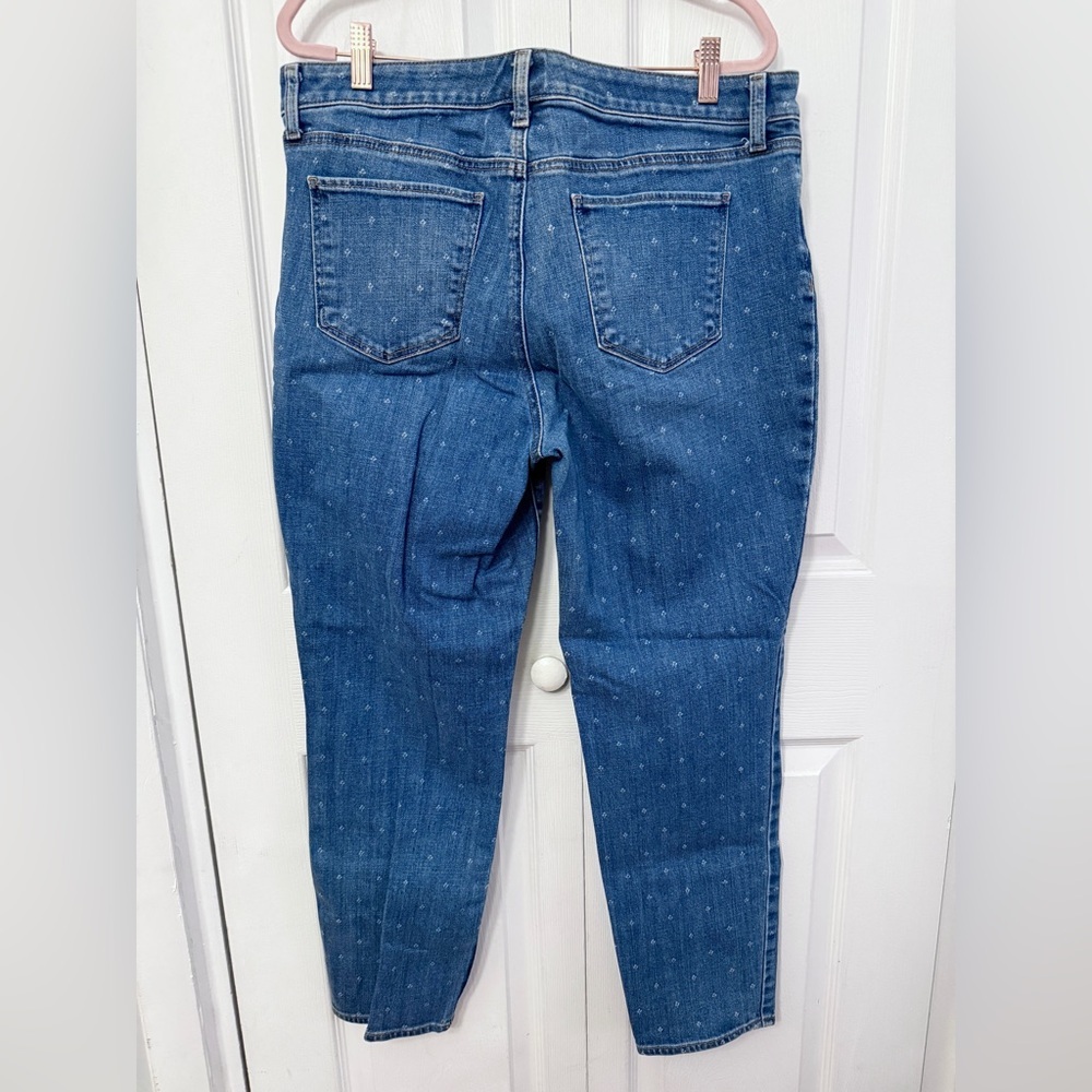 Talbots Dot Print Slim Ankle Jeans 12 - Picture 2 of 7